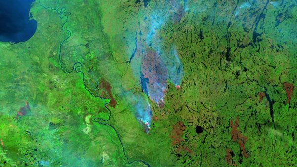 Bosbranden in Canada.