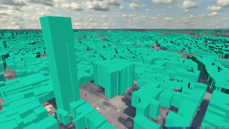 Vergelijking tussen LoD 2.2 en LoD 3 3D bouwmodellen van de Dom en het Domplein in Utrecht met zichtbaar detailverschil