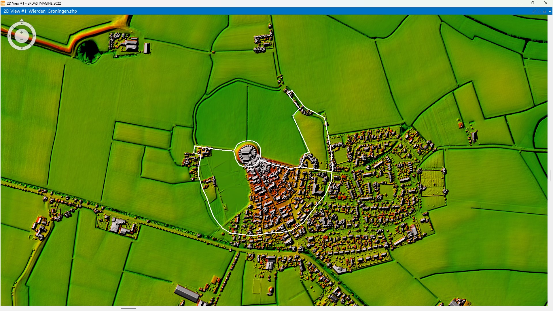 hoogtekaart Ezinge remote sensing