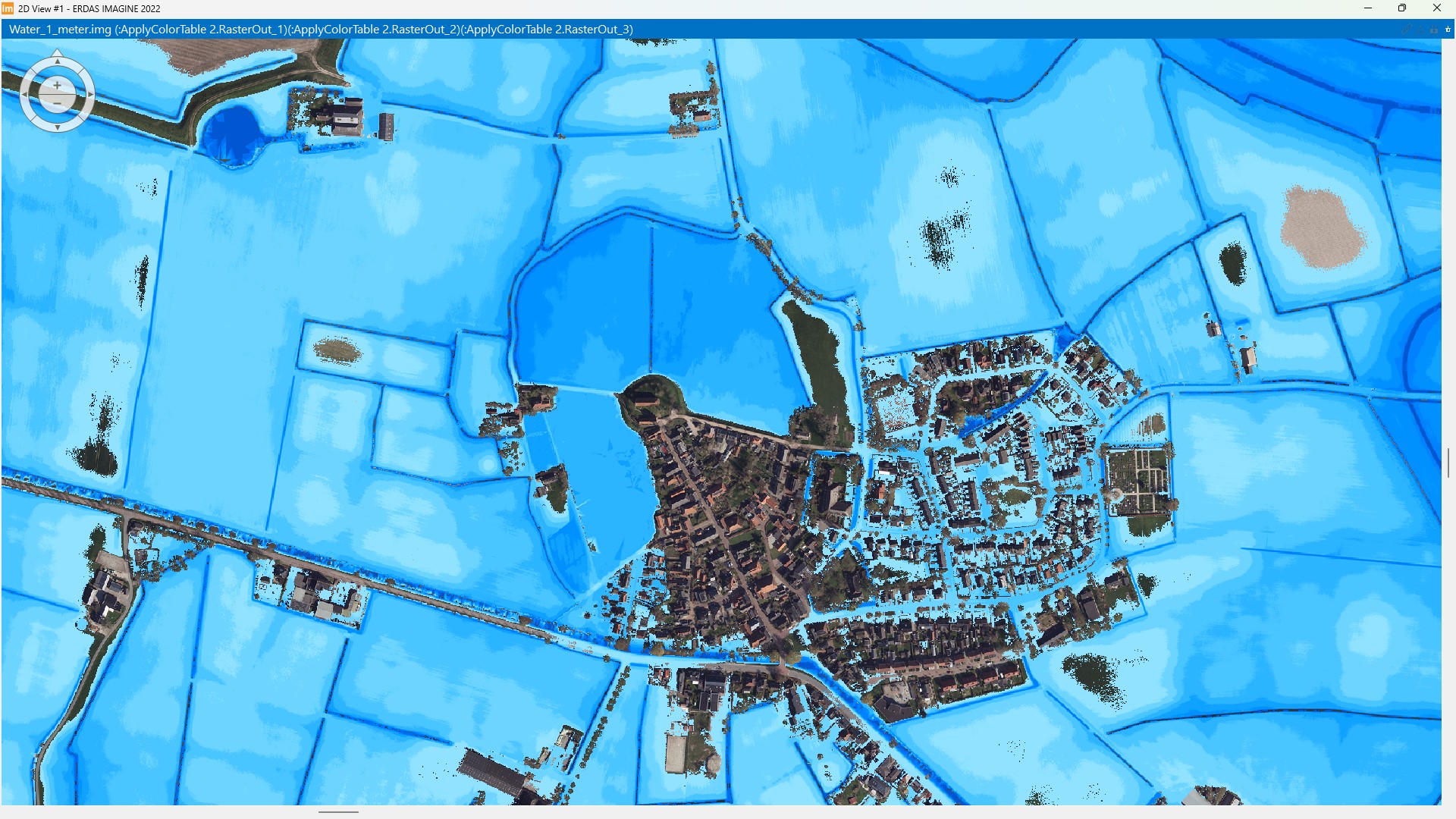 Remote Sensing simulatie stijging zeespiegel in Ezinge