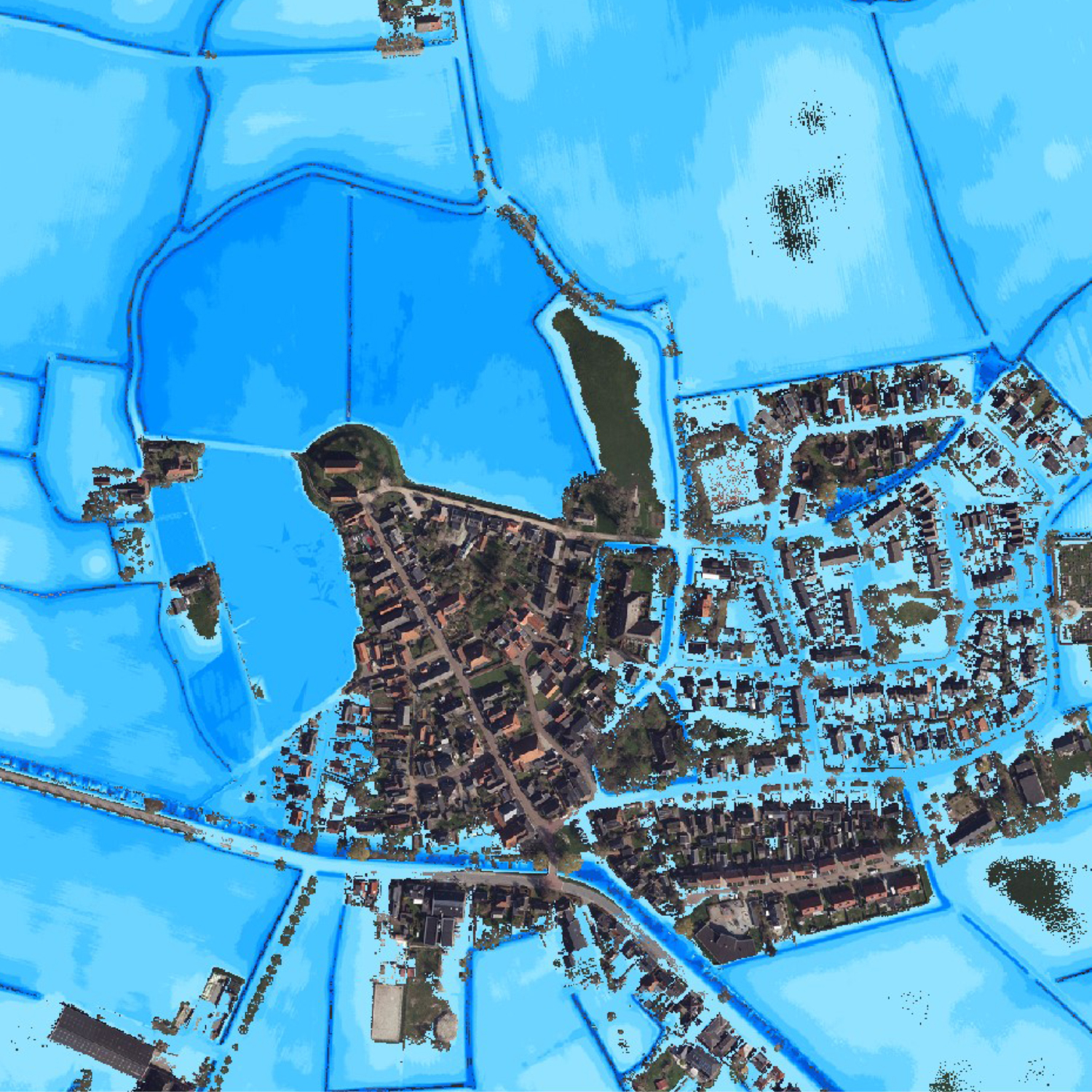 remote sensing wateroverlast ezinge