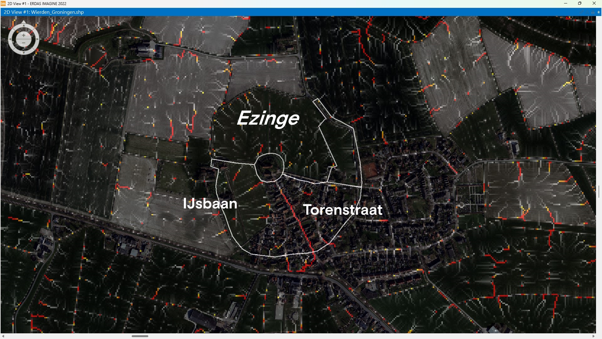 Remote Sensing geeft inzicht in wateroverlast in Ezinge na hevige regenval