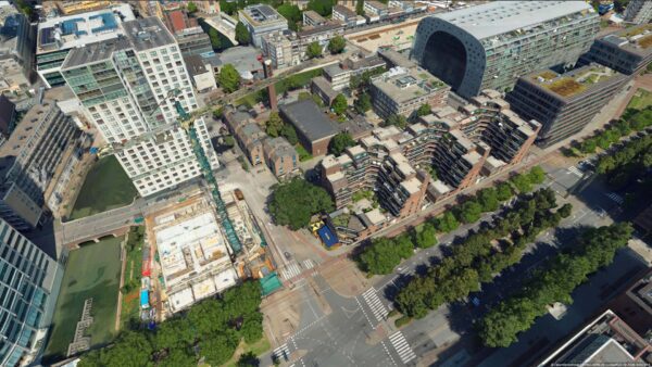 Digital twin Roterdam 3D Watkaart