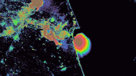 RGBI Shaded Relief analyse Valencia overstroming