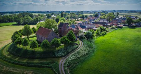 Perspectief vanuit de lucht met een drone