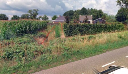 Panorama foto van demping die gesignaleerd is in Check Mapp.